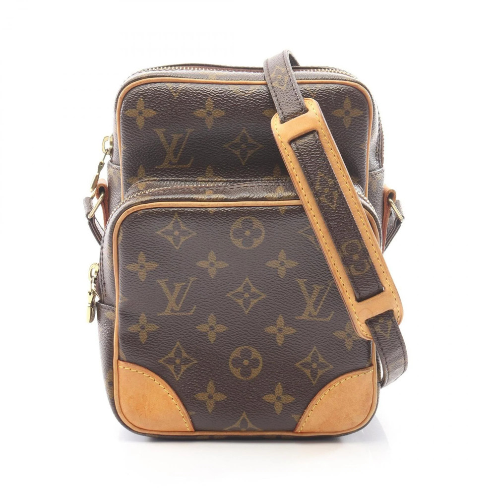 LOUIS VUITTON Brown Monogram Leather Shoulder Bag